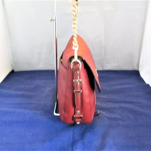 Michael Kors Bedford Legacy Leather Flap Shoulder Bag $298 Brandy #3168 - Picture 10 of 13